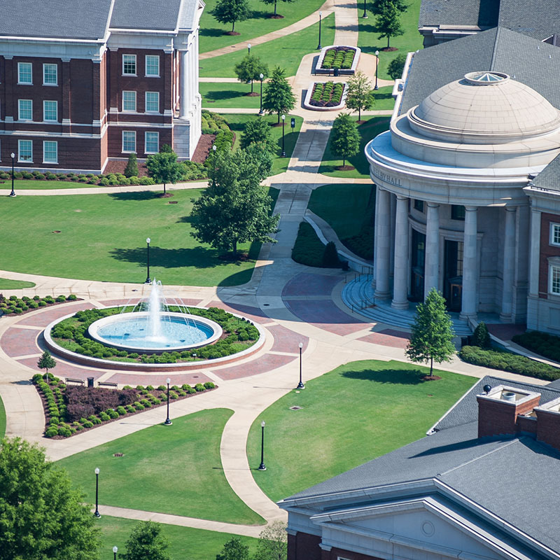 ariel view of Engineering Quad