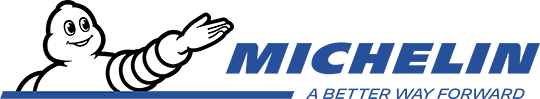 Link goes to michelin jobs page, image is michelin logo