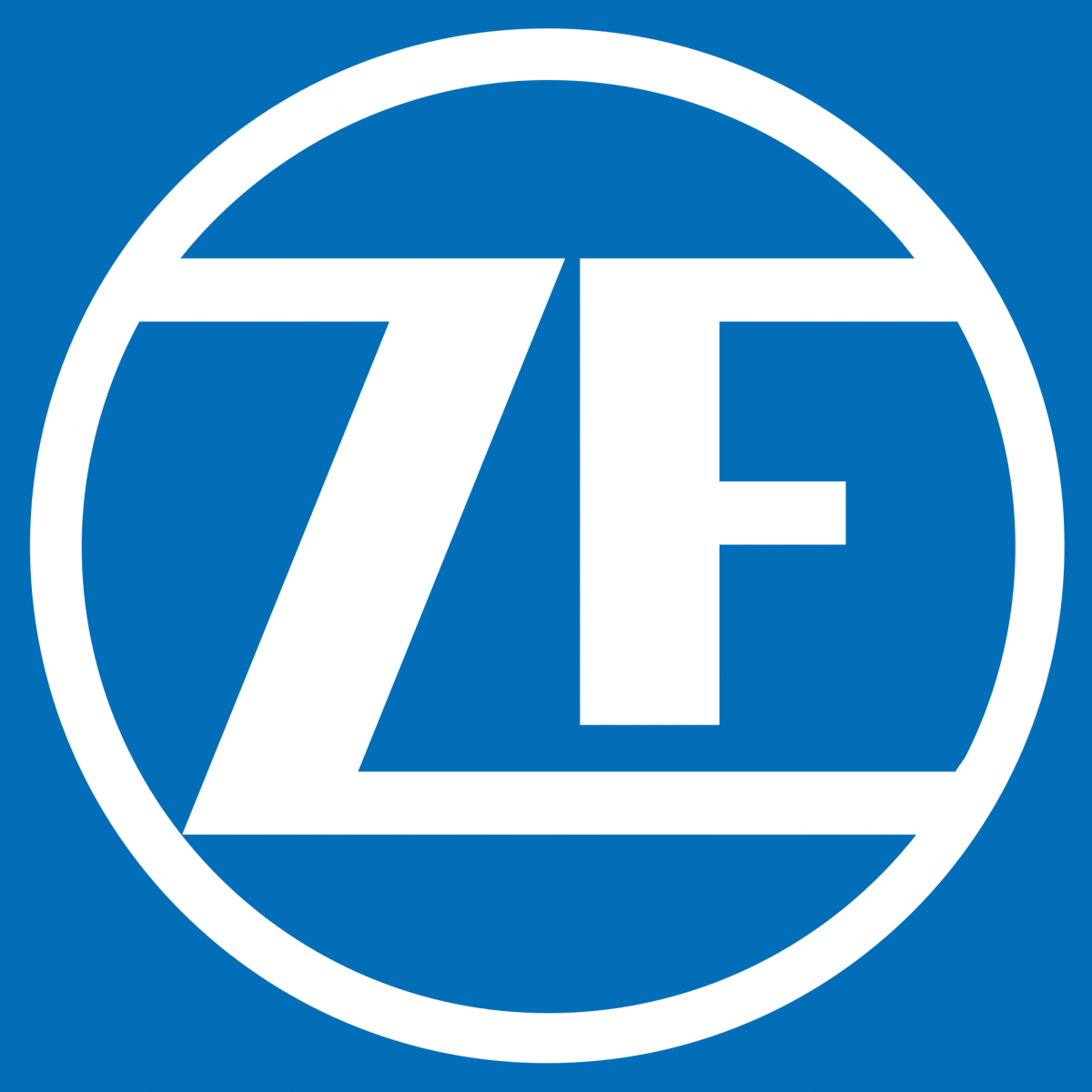 Link goes to zf.com, image is ZF logo